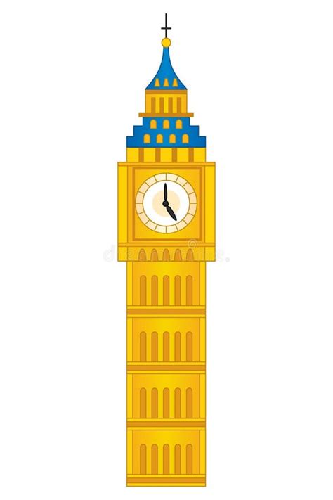 Vector Big Ben Tower. Vector London Big Ben Stock Vector - Illustration ...