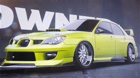 Subaru Impreza Wrx Sti Customization In Need For Speed Unbound On