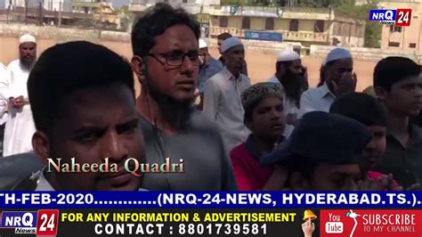 HYDERABAD SHAHER BARKAS GROUND ME CAA NRC NPR KE KHILAF PROTEST KIYA