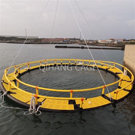 Flexible HDPE Pontoon Cubes Deep Sea Ocean Fish Cage Floating Fish