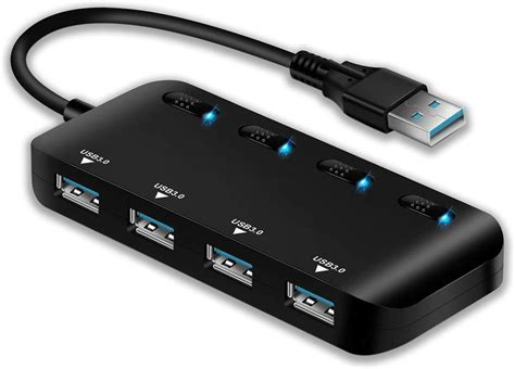 Apanage USB 3 0 Hub 4 Port USB 3 0 Hub Splitter 5 Gbits Transfert De