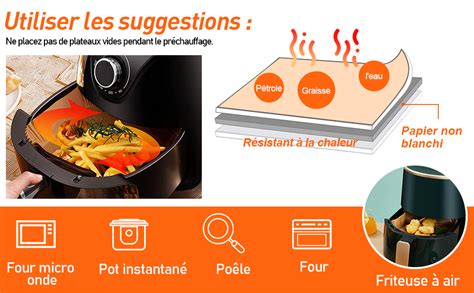 Pi Ces Air Fryer Disposable Paper Liner Feuilles De Papier De