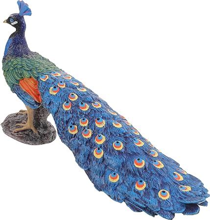 Operitacx Home Decor Wedding Decor Peacock Figurine Garden Bird Statue