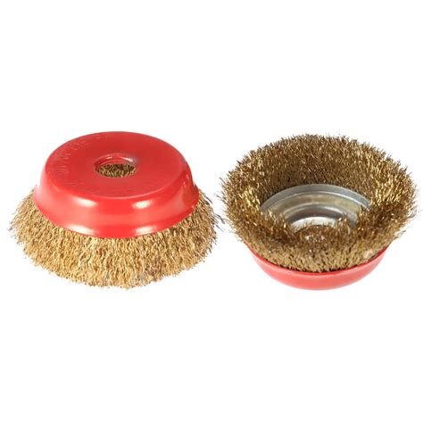 Mm Steel Wire Wheel Brush With Fine Crimp Cup And Rotary Brush For