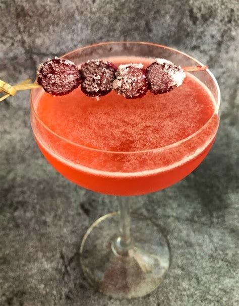 Boozy Sugared Cranberries Cocktail Garnish Candied Emilyfabulous