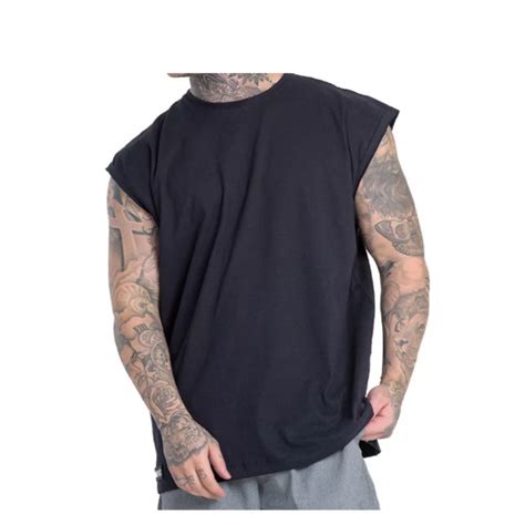 Camiseta Regata Oversized Masculina Academia Machão Treino Longline