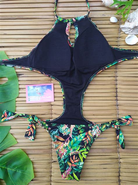 Maiô Maiô Sensual Cropped Gota Cavado Fenda Bojo Moda Praia Al