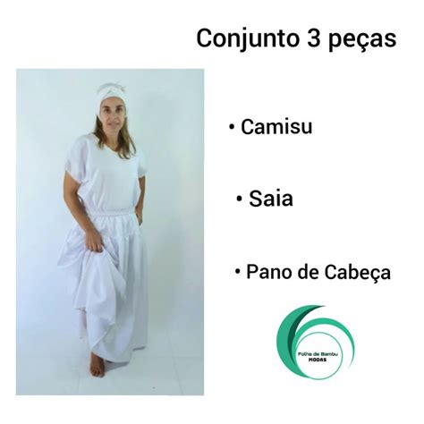 Conjunto de Ração 3 peças Camisu Saia e Pano de Cabeça Shopee Brasil