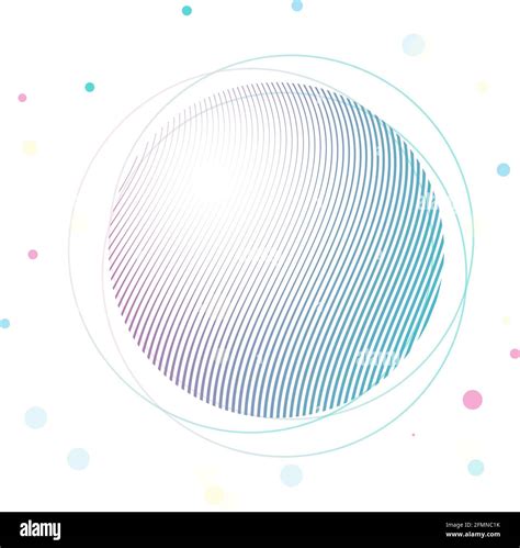 Vector background with abstract neon sphere in gradient pastel colors. Poster with blurred ...