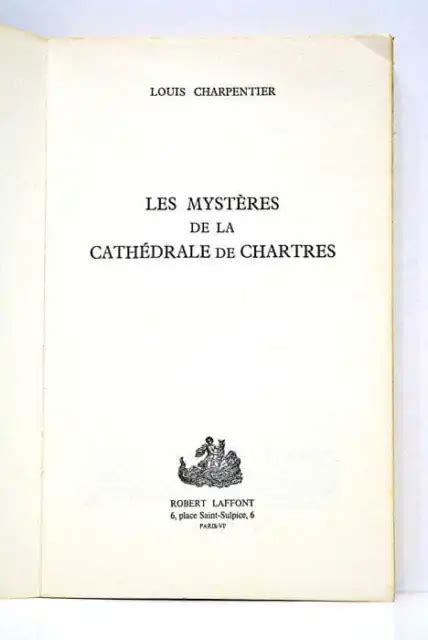 LES MYSTÈRES DE la cathédrale de Chartres Paris 1966 EUR 30 00