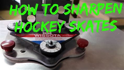 How To Sharpen Hockey Skates Wissota Skate Sharpener Youtube