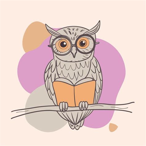 How To Draw An Owl On A Tree Branch