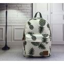 Mochila Feminina Estampada Tropical Abacaxi Bolsa De Escola Casual