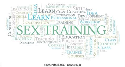 Sex Training Word Cloud Stock Illustration 1262993341 Shutterstock