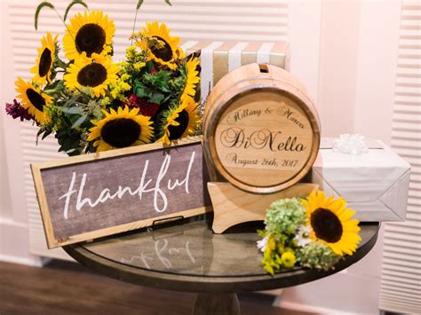 Sunflower Wedding Inspo At The Vineyards At Aquebogue Long Island