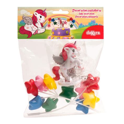 Kit Pvc Retail Unicornio Para Decorar Tartas Dekora