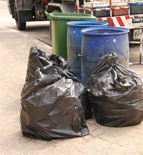 Garbage Bags Stock Photo Image Of Pollution Reusable