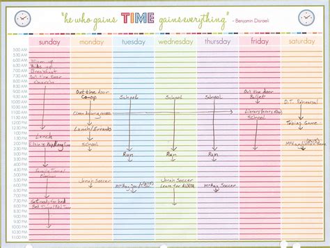 7 Best Images Of Printable Daily Schedule With Time Slots Free