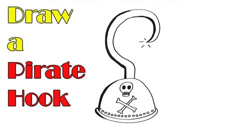 How To Draw A Pirate Hook Easy For Kids Youtube