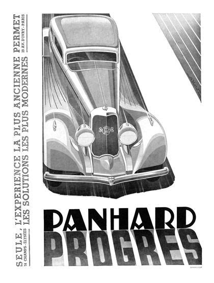 Panhard Advertising Art By Alexis Kow Blog Car Ads Vintage Cars