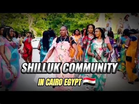 Shilluk Community In Cairo Egypt Showing Their Culture Dance Shilluk