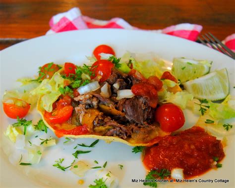 Slow Cooker Beef Tostadas