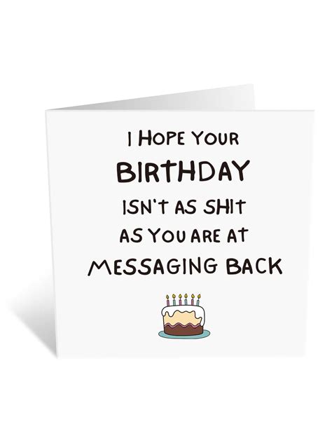 1 Pc Funny Birthday Card For Friend Rude Birthday Card For Sister Son