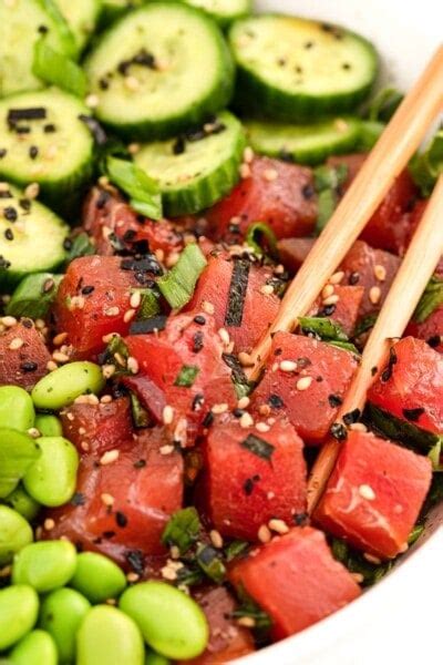 Tuna Poke Salad - Skinnytaste