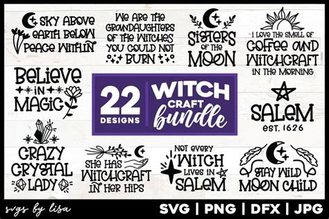 Witchcraft Quotes Svg Bundle Of Wicca Designs