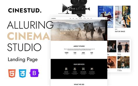 Cinestud Cinema Studio HTML landing page template