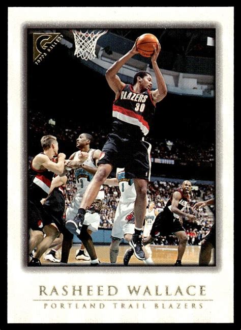 Topps Gallery Rasheed Wallace Portland Trail Blazers Ebay