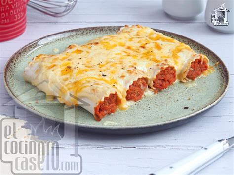 Canelones De Pollo Para Personas El Cocinero Casero Pasta Y Pizza