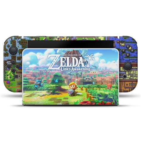 Kit Nintendo Switch Oled Skin E Capa Anti Poeira Zelda Link S