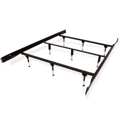 Glideaway Hook In Board Metal Platform Bed Frame W 9 Support Legs