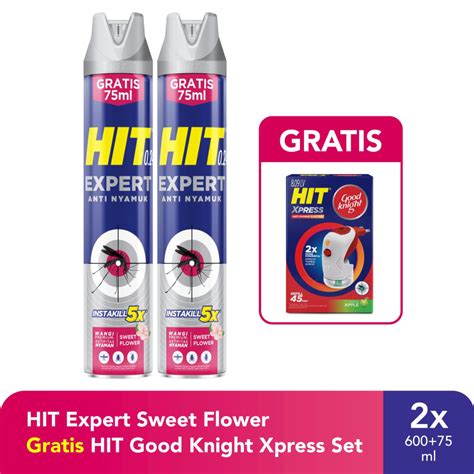 Jual Hit Aerosol Expert Sweet Flower Ml Ml Free Hit Good Knight