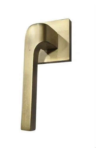 Golden Plain Brass Lever Door Handle Size 5 Inch Length At Rs 2450