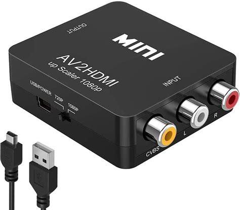 Amtake Rca To Hdmi Converter P Rca Composite Cvbs Av To Hdmi Video