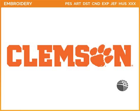 Clemson Tigers College Sports Embroidery Logo In 4 Sizes Spln000905