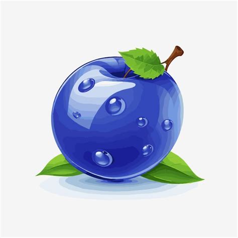 Premium Vector Blueberry Vector On A White Background