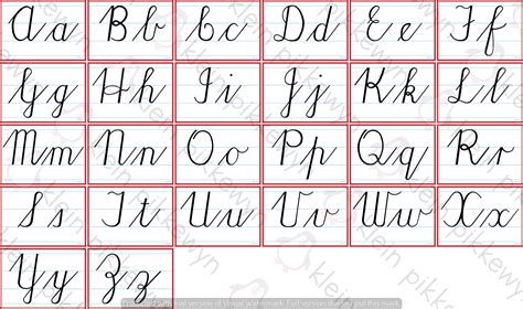 Types Of Cursive Writing