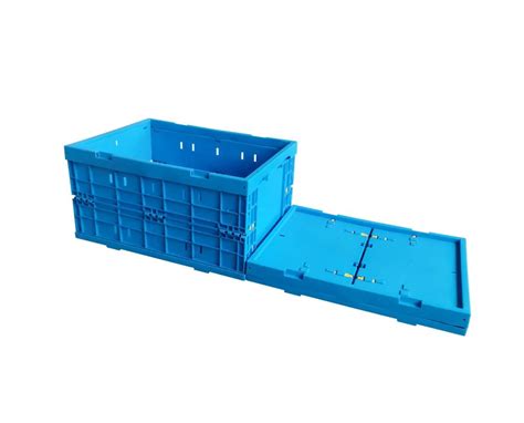 PP Heavy Duty Plastic Folding Crates Turnover Boxes Foldable Storage