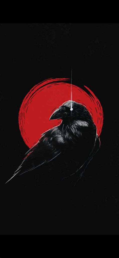 #The Crow Raven Exclusive Wallpaper | Black skulls wallpaper, Crows artwork, Crow art