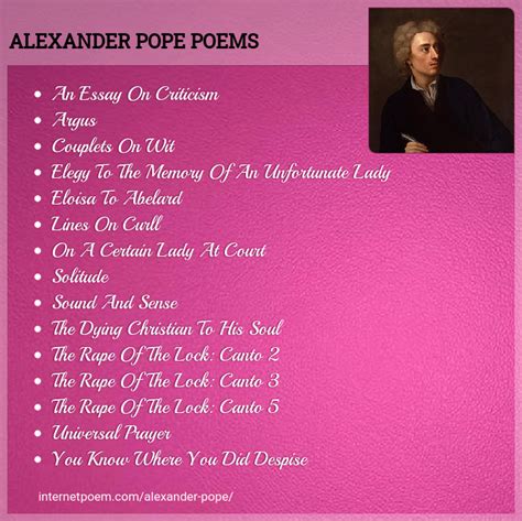 Biography of Alexander Pope