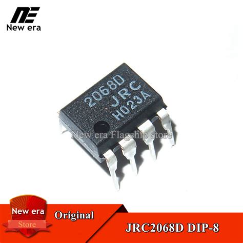 10ชนเดม JRC2068D DIP 8 NJM2068D 2068D DIP 8คเครองขยายเสยงในการ