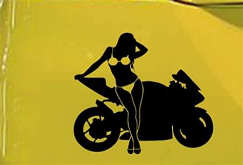 Lionston Girl On Bike Car Windows Bumper Hood Side Car Exterior