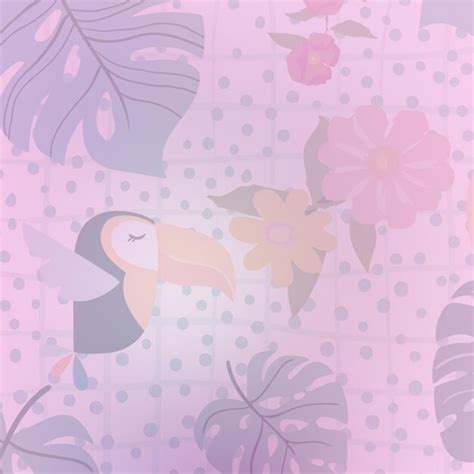 Premium AI Image Seamless Pattern With Toucan And Tropical Flowers