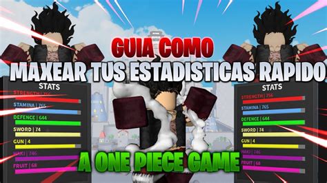 COMO MAXEAR RAPIDO TODAS TUS ESTADISTICAS A ONE PIECE GAME GUIA