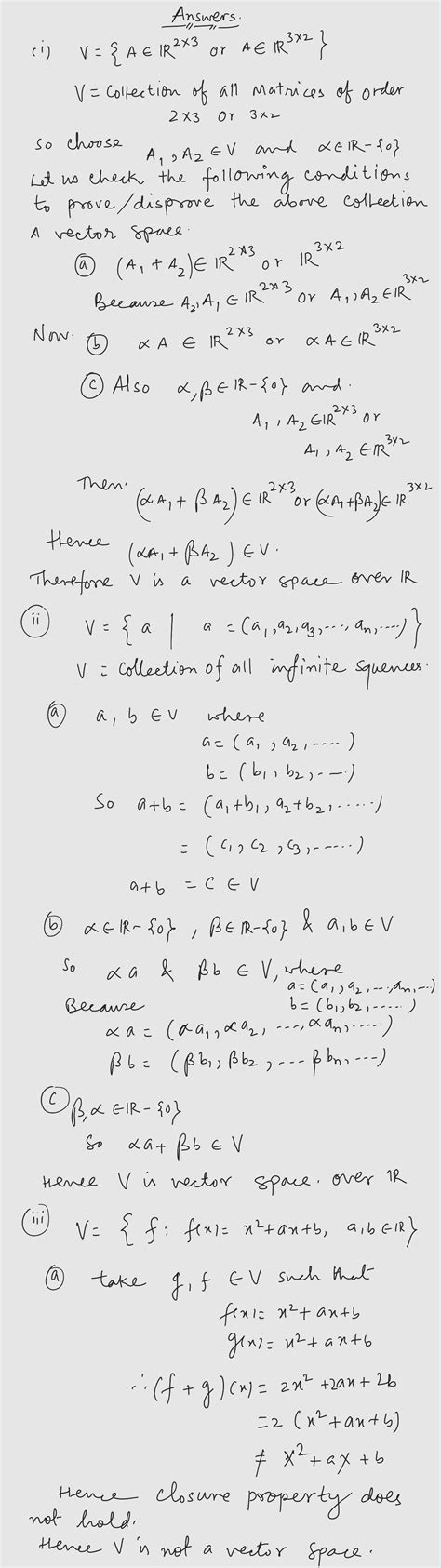 [solved] Exercise 3 Prove Or Disprove I The Space V {a E R3x2 Or A E Course Hero