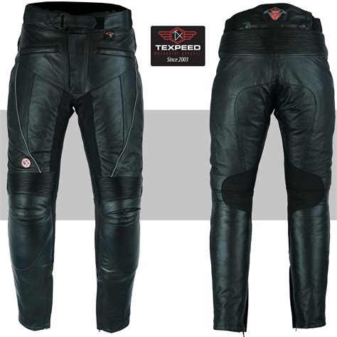 Waterproof Leather Motorbike Motorcycle Trousers With CE Armour Biker ...