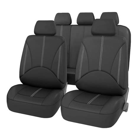 Car Seat Cover Set Breathable Pu Leather Vehicle Seat Cushion Full Surround Cover For Car Full